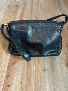 Derek Alexander Black Leather Crossbody Bag